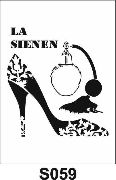 Diğer Karışık Desenler Stencil Şablon (25x25) S-059