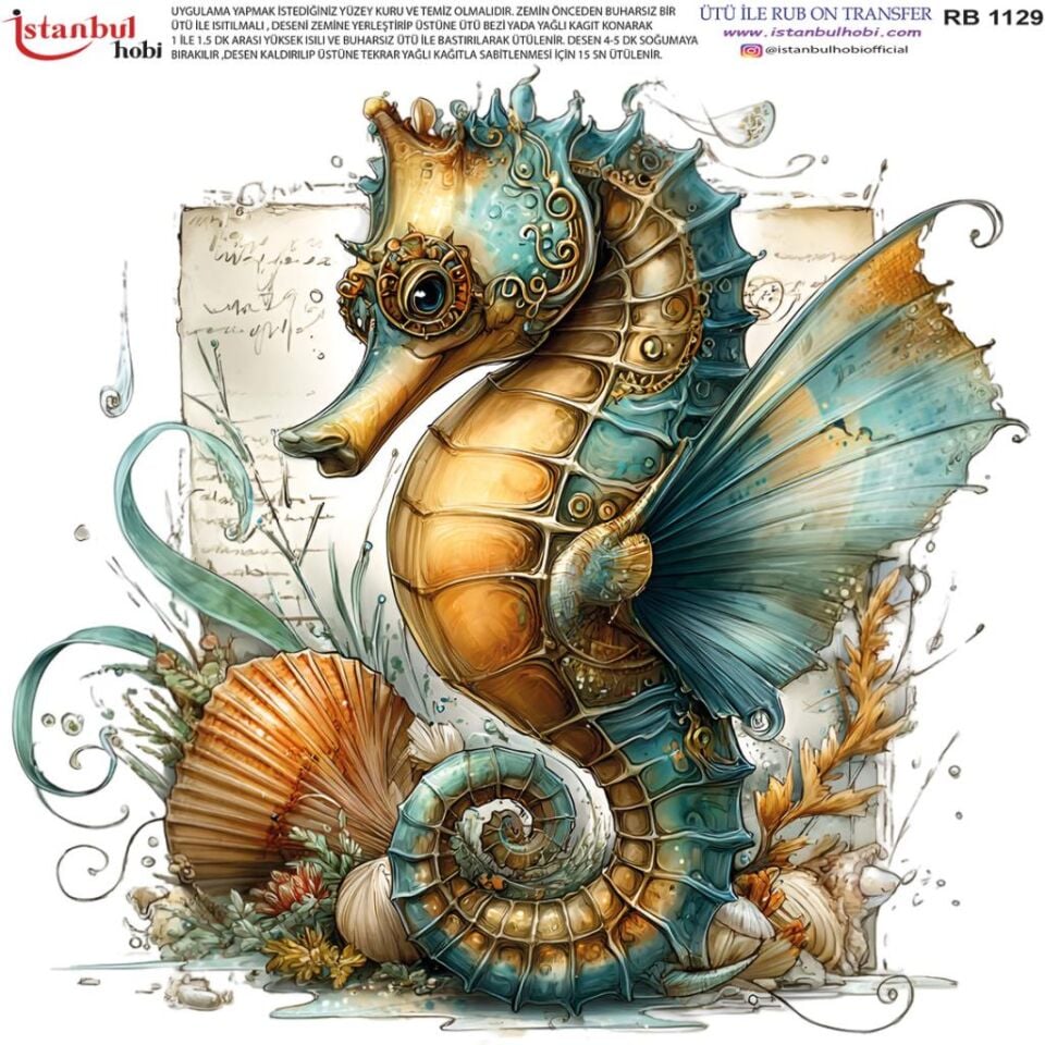 Ütü ile Rub On Transfer Kağıdı 30x30cm RB-1129