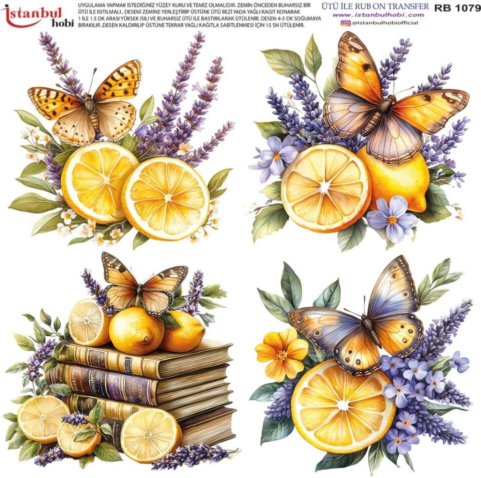 Ütü ile Rub On Transfer Kağıdı 30x30cm RB-1079