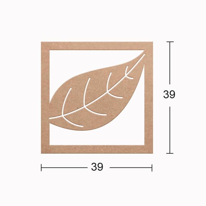 Ahşap Yaprak Pano DS-017