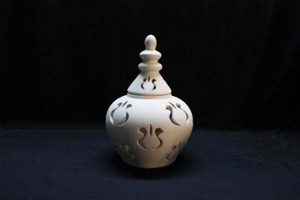 Seramik Laleli Kavuk Küp 27cm O-11