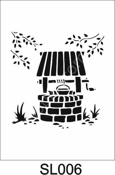 Siluet Desenler Stencil Şablon (25x25) SL-006