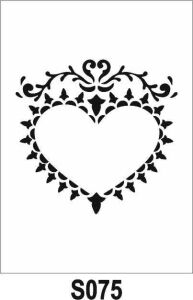 Diğer Karışık Desenler Stencil Şablon (20x20) S-075