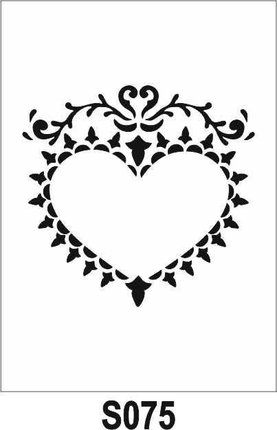 Diğer Karışık Desenler Stencil Şablon (20x20) S-075