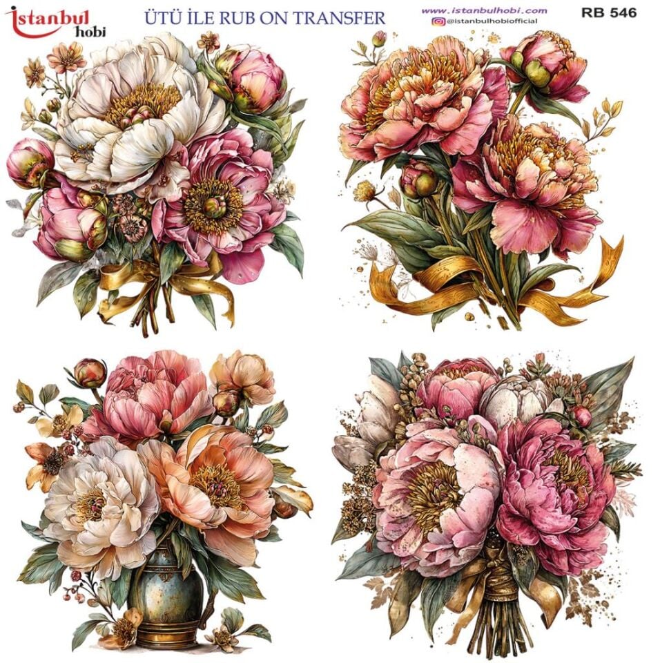 Ütü ile Rub On Transfer Kağıdı 30x30cm RB-546