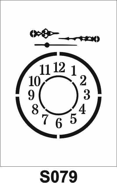 Diğer Karışık Desenler Stencil Şablon (21x30) S-079