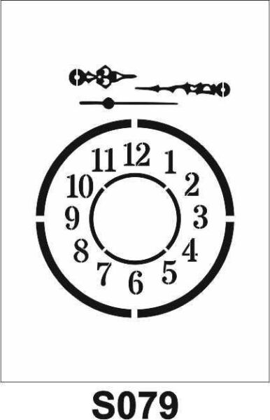 Diğer Karışık Desenler Stencil Şablon (21x30) S-079