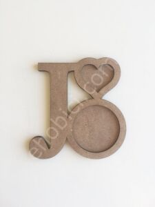 Kişiye Özel Kupa Bardak Altlığı - J