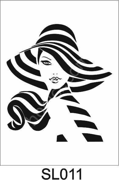 Siluet Desenler Stencil Şablon (21x30) SL-011