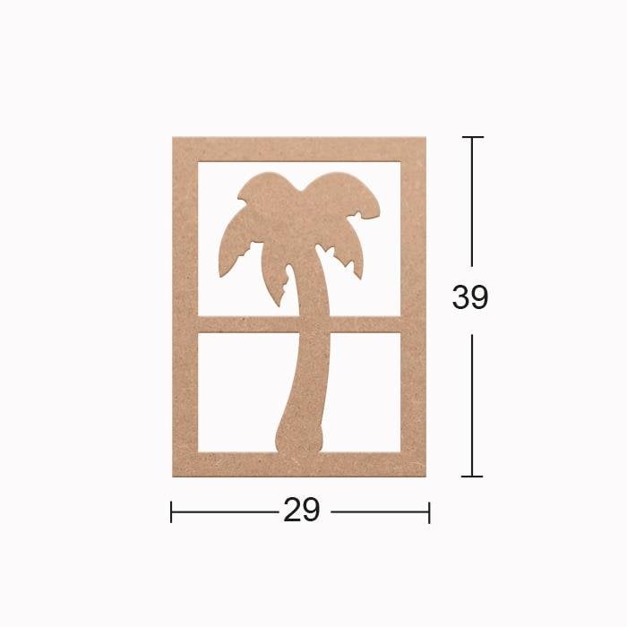 Ahşap Palmiye Pano DS-031