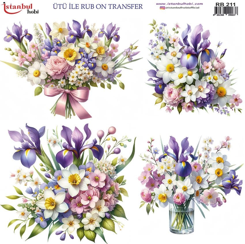 Ütü ile Rub On Transfer Kağıdı 30x30cm RB-211