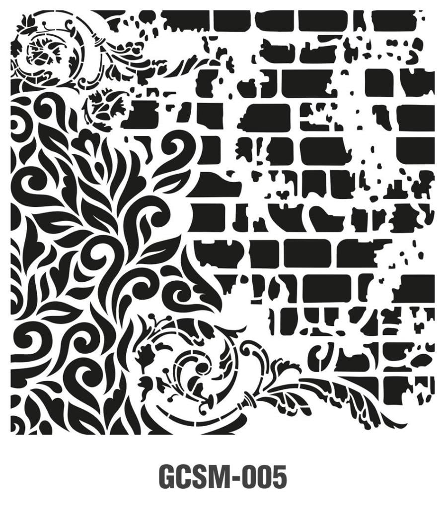 Cadence Grunge Stencil Midi (25x25) GCSM-005