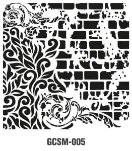 Cadence Grunge Stencil Midi (25x25) GCSM-005