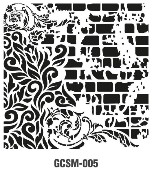 Cadence Grunge Stencil Midi (25x25) GCSM-005