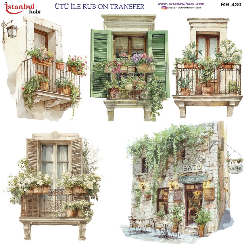 Ütü ile Rub On Transfer Kağıdı 30x30cm RB-430