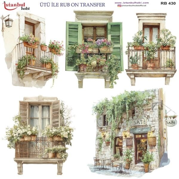 Ütü ile Rub On Transfer Kağıdı 30x30cm RB-430
