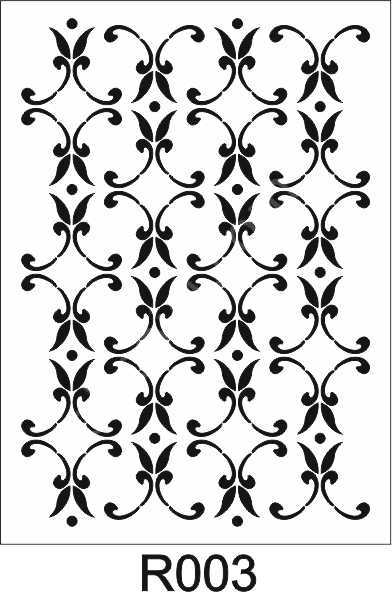 Duvar Dekor Stencil Şablon (40x40) R-003