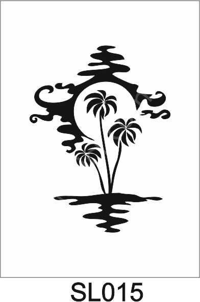 Siluet Desenler Stencil Şablon (21x30) SL-015