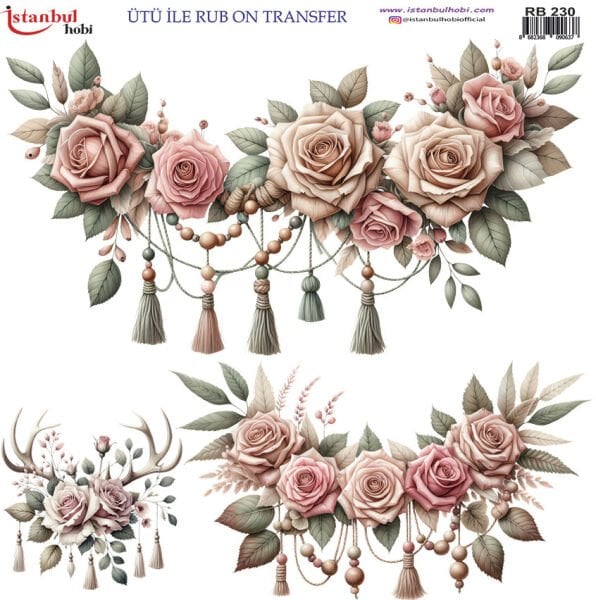 Ütü ile Rub On Transfer Kağıdı 30x30cm RB-230