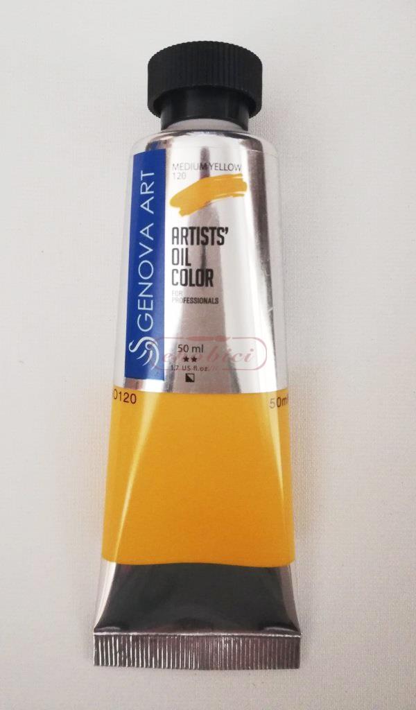 Cenova Art Profesyonel Yağlı Boya 120 Medium Yellow 50ml