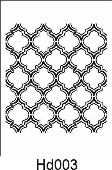 Duvar Dekor Stencil Şablon (40x40) HD-003