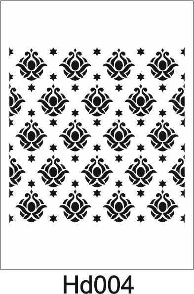 Duvar Dekor Stencil Şablon (40x40) HD-004