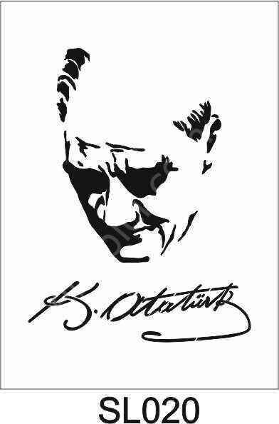 Siluet Desenler Stencil Şablon (21x30) SL-020