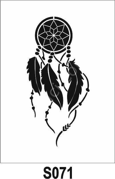 Diğer Karışık Desenler Stencil Şablon (25x35) S-071