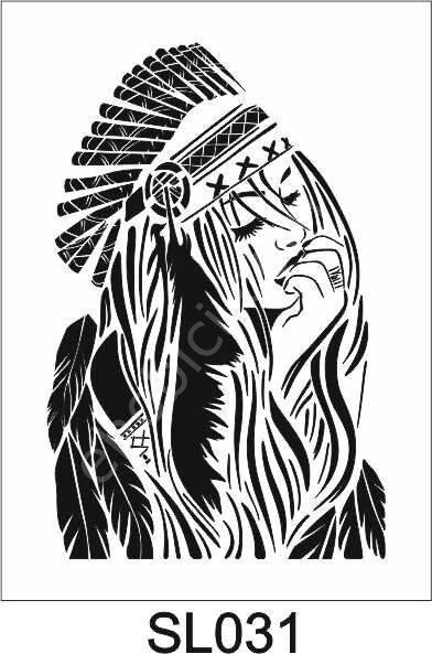 Siluet Desenler Stencil Şablon (21x30) SL-031