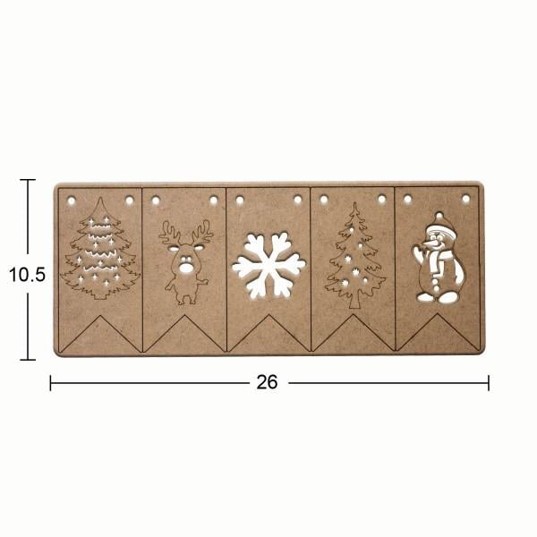 Ahşap Yılbaşı Süsü YB24