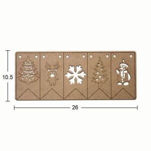 Ahşap Yılbaşı Süsü YB24