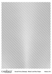 Cadence Gümüş Varak Pirinç Dekoapaj Kağıdı - Model 15