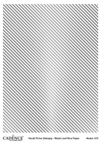 Cadence Gümüş Varak Pirinç Dekoapaj Kağıdı - Model 15