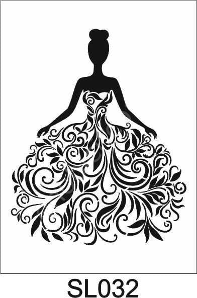 Siluet Desenler Stencil Şablon (21x30) SL-032