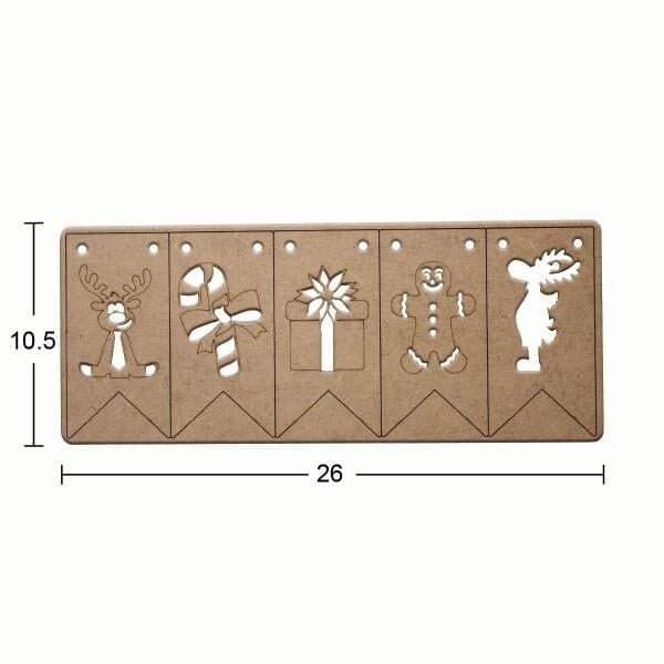 Ahşap Yılbaşı Süsü YB25