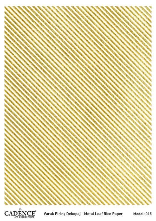 Cadence Altın Varak Pirinç Dekoapaj Kağıdı - Model 15
