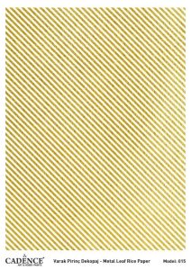 Cadence Altın Varak Pirinç Dekoapaj Kağıdı - Model 15