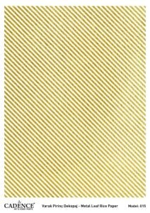 Cadence Altın Varak Pirinç Dekoapaj Kağıdı - Model 15