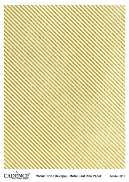 Cadence Altın Varak Pirinç Dekoapaj Kağıdı - Model 15