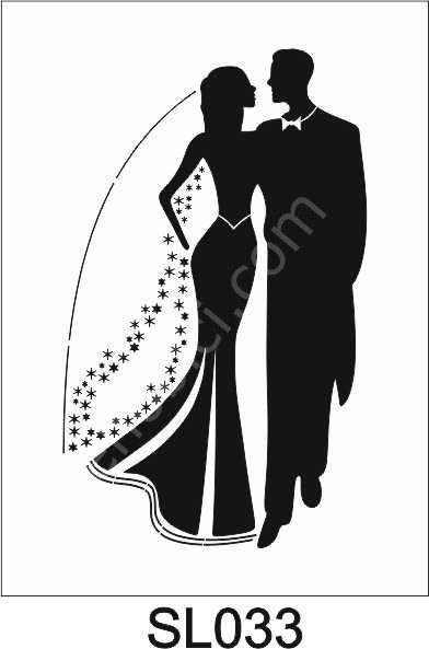 Siluet Desenler Stencil Şablon (21x30) SL-033