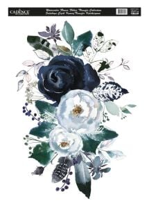 Cadence Suluboya Çiçek Kumaş Transfer 35x50cm WFFT-001