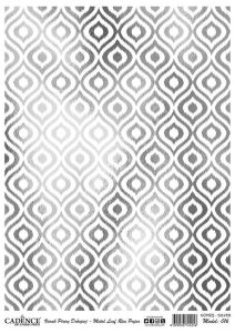 Cadence Gümüş Varak Pirinç Dekoapaj Kağıdı - Model 16