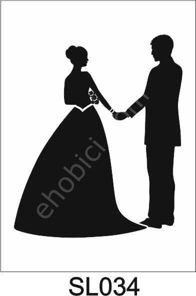 Siluet Desenler Stencil Şablon (21x30) SL-034