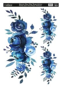 Cadence Suluboya Çiçek Kumaş Transfer 35x50cm WFFT-002