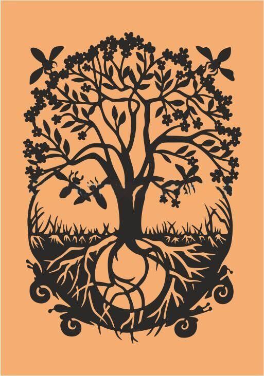 Diğer Karışık Desenler Stencil Şablon (21x30) S-165 (Kenarsız)