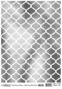 Cadence Gümüş Varak Pirinç Dekoapaj Kağıdı - Model 17