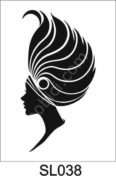 Siluet Desenler Stencil Şablon (21x30) SL-038