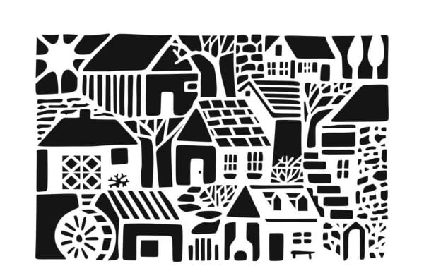 Diğer Karışık Desenler Stencil Şablon (21x30) S-175