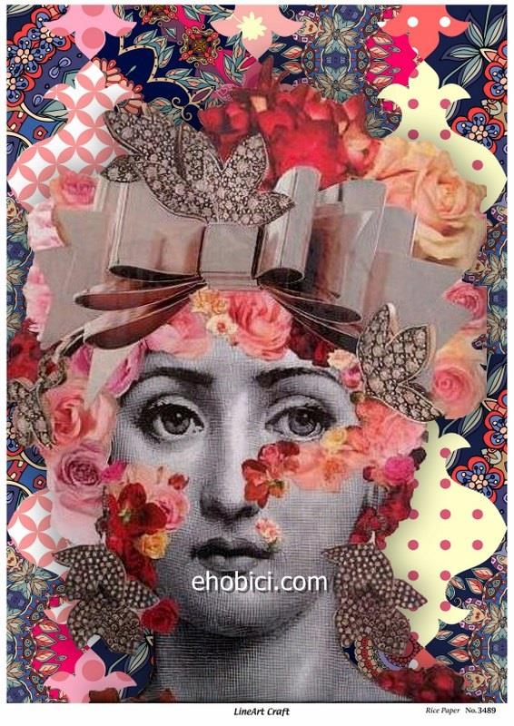 Lineart Pirinç Dekopaj Kağıdı - 3489