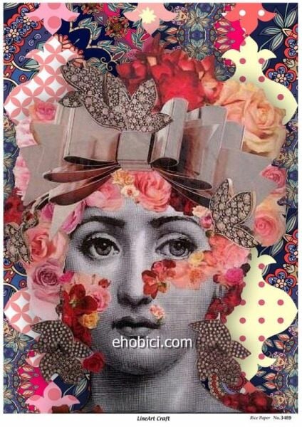 Lineart Pirinç Dekopaj Kağıdı - 3489